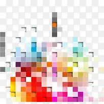 多彩方格背景设计-空若网 多彩方格背景设计-空若网