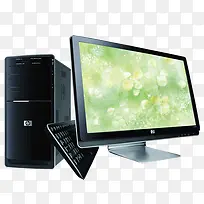 台式电脑和键盘-空若网 台式电脑和键盘-空若网