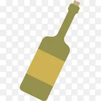 矢量图长口两色瓶子-空若网 矢量图长口两色瓶子-空若网