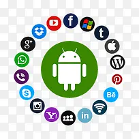 安卓手机状态免抠元素-空若网 安卓手机状态免抠元素-空若网