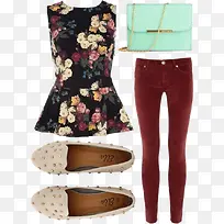 无袖大花上衣搭配-空若网 无袖大花上衣搭配-空若网