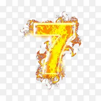 数字7火焰文字-空若网 数字7火焰文字-空若网
