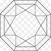 手绘线条钻石素材-空若网 手绘线条钻石素材-空若网