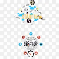 启动扁平化素材-空若网 启动扁平化素材-空若网