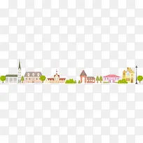 街区卡通矢量房屋-空若网 街区卡通矢量房屋-空若网