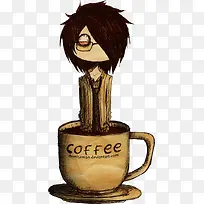 手绘神秘神探插画-空若网 手绘神秘神探插画-空若网