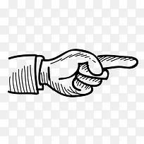 矢量卡通手指指引-空若网 矢量卡通手指指引-空若网