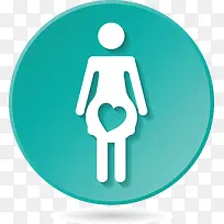 绿色怀孕孕妇标志-空若网 绿色怀孕孕妇标志-空若网
