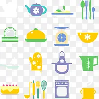 扁平化厨房烹饪工具-空若网 扁平化厨房烹饪工具-空若网