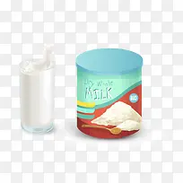 奶粉和杯子-空若网 奶粉和杯子-空若网