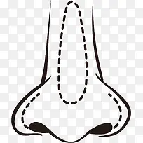 手绘五官鼻子-空若网 手绘五官鼻子-空若网