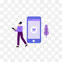 女人玩手机APP素材PNG-空若网 女人玩手机APP素材PNG-空若网