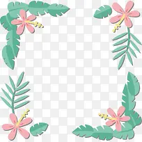 夏日植物边框-空若网 夏日植物边框-空若网