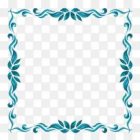 复古蓝色的镜框边框-空若网 复古蓝色的镜框边框-空若网