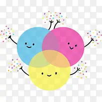 彩色拼图小人设计日-空若网 彩色拼图小人设计日-空若网