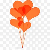 矢量城市爱心气球-空若网 矢量城市爱心气球-空若网