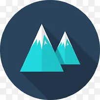 冰山扁平化图标-空若网 冰山扁平化图标-空若网