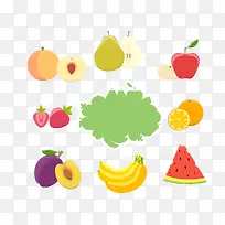 矢量美味的水果-空若网 矢量美味的水果-空若网