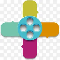 创意彩色不规则标签-空若网 创意彩色不规则标签-空若网