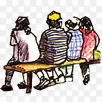 手绘水彩校园时光-空若网 手绘水彩校园时光-空若网