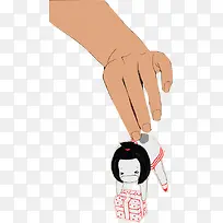 手指拿着小人-空若网 手指拿着小人-空若网