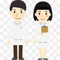 扁平化人物男女站立卡通造型-空若网 扁平化人物男女站立卡通造型-空若网