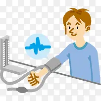 扁平化量血压场景图-空若网 扁平化量血压场景图-空若网