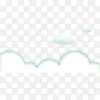 白色云朵底边装饰-空若网 白色云朵底边装饰-空若网