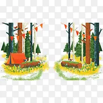 树卡通树松树白杨树帐篷-空若网 树卡通树松树白杨树帐篷-空若网