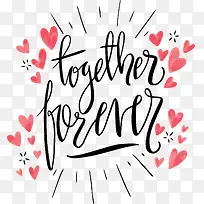 粉红水彩爱心花纹-空若网 粉红水彩爱心花纹-空若网