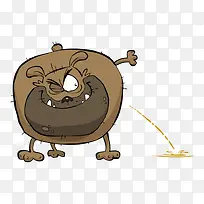 矢量动物拉尿-空若网 矢量动物拉尿-空若网