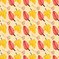 秋天树叶无缝背景-空若网 秋天树叶无缝背景-空若网