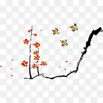 海报促销梅花PNG矢量素材-空若网 海报促销梅花PNG矢量素材-空若网