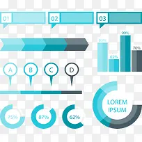 绿色数据分析信息图表-空若网 绿色数据分析信息图表-空若网