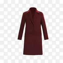 酒红色呢大衣-空若网 酒红色呢大衣-空若网