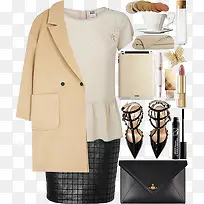 呢大衣时尚女装搭配-空若网 呢大衣时尚女装搭配-空若网