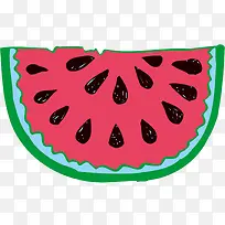 矢量手绘西瓜素材-空若网 矢量手绘西瓜素材-空若网