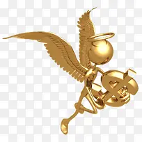 飞翔的天使小金人-空若网 飞翔的天使小金人-空若网