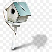 手绘房子形状鸟窝-空若网 手绘房子形状鸟窝-空若网