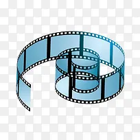 蓝色胶卷插画-空若网 蓝色胶卷插画-空若网