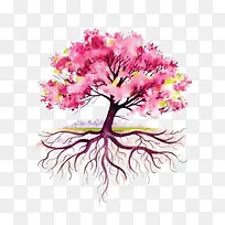 粉色小树-空若网 粉色小树-空若网