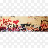 墙上多彩涂鸦绘画创意设计-空若网 墙上多彩涂鸦绘画创意设计-空若网