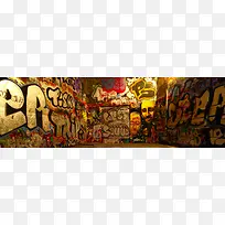 墙上多彩涂鸦绘画创意设计-空若网 墙上多彩涂鸦绘画创意设计-空若网