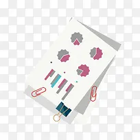 商务便条统计图PNG矢量-空若网 商务便条统计图PNG矢量-空若网