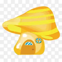 黄色的卡通房子-空若网 黄色的卡通房子-空若网