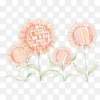 卡通手绘向日葵海报背景-空若网 卡通手绘向日葵海报背景-空若网