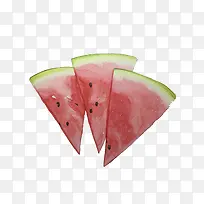 水彩三片西瓜-空若网 水彩三片西瓜-空若网