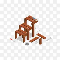 椅子与螺丝钉螺丝扳手-空若网 椅子与螺丝钉螺丝扳手-空若网