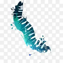 水彩墨迹琴谱-空若网 水彩墨迹琴谱-空若网