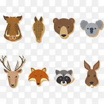 卡通动物头-空若网 卡通动物头-空若网